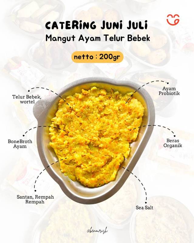 Mangut ayam probiotik telur bebek (Nasi Tim)