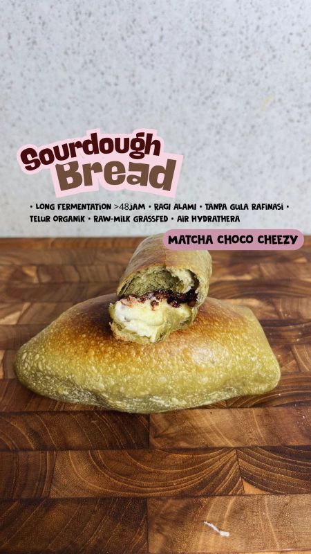 Premium sourdough matcha choco chezzy