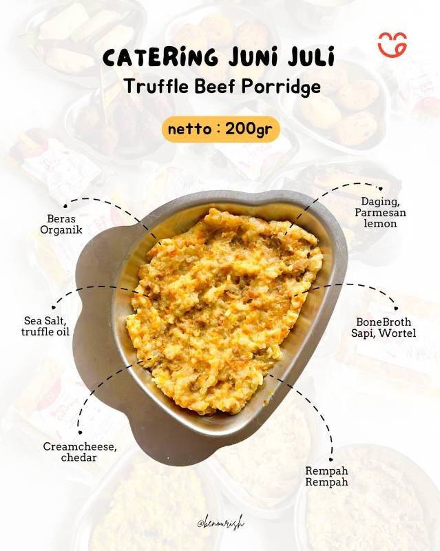 Truffle beef porridge (Nasi Tim)
