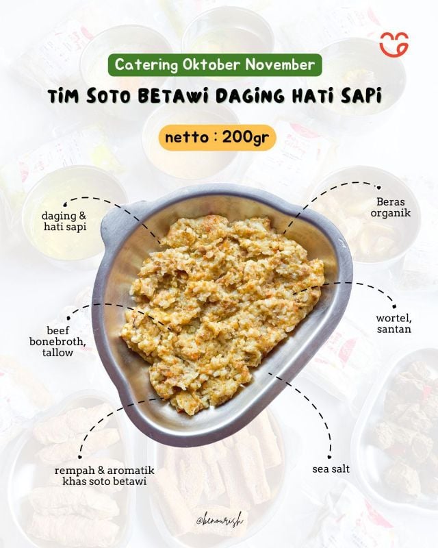 Tim soto betawi daging hati sapi grassfed
