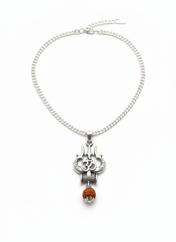 Rudraksh Trishul Pendant