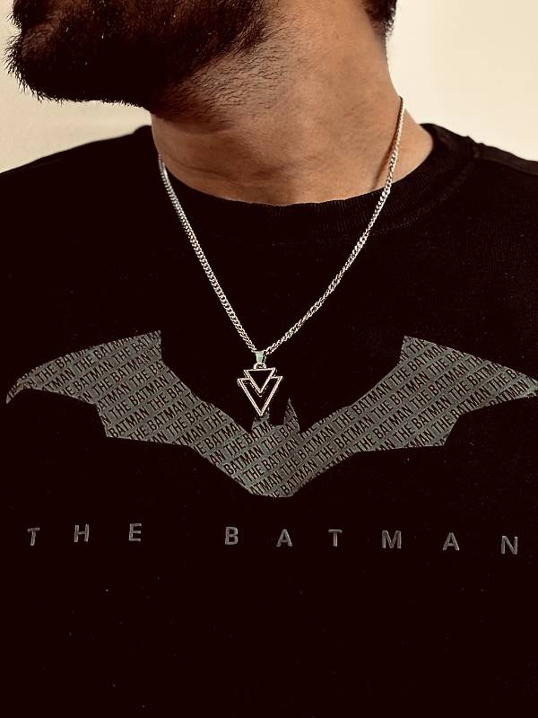 Silver Triangle Stainless Steel Necklace