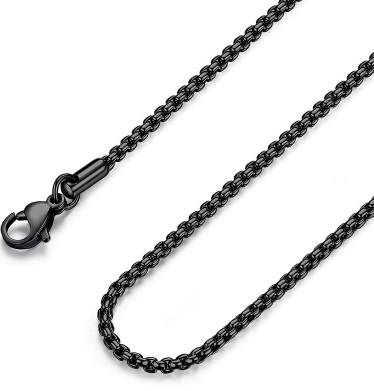 Rolo Box Chain - Black