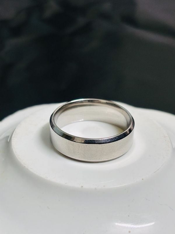Silver Band Stainless Steel Ring