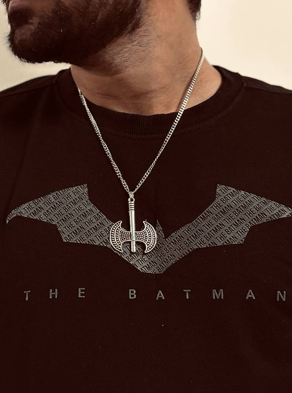 Viking Battle Axe  Stainless Steel Necklace