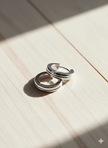 Silver Hoop Earrings