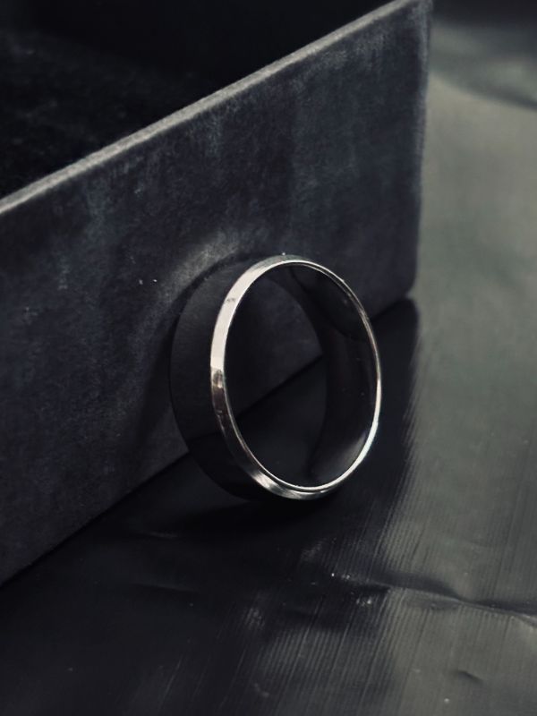 Silver Band Stainless Steel Ring