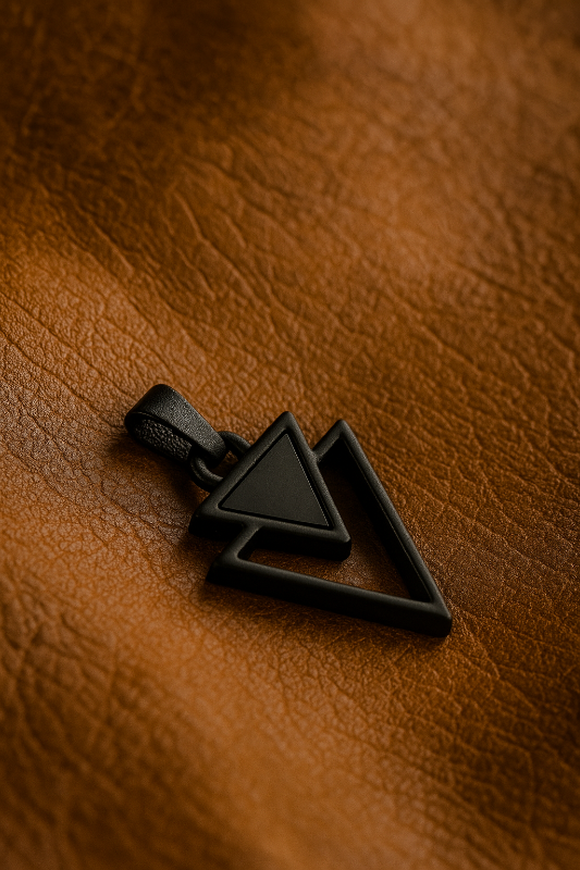 Triangle Pendant Black