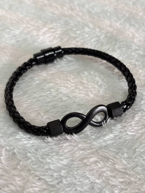 Infinity Leather Bracelet