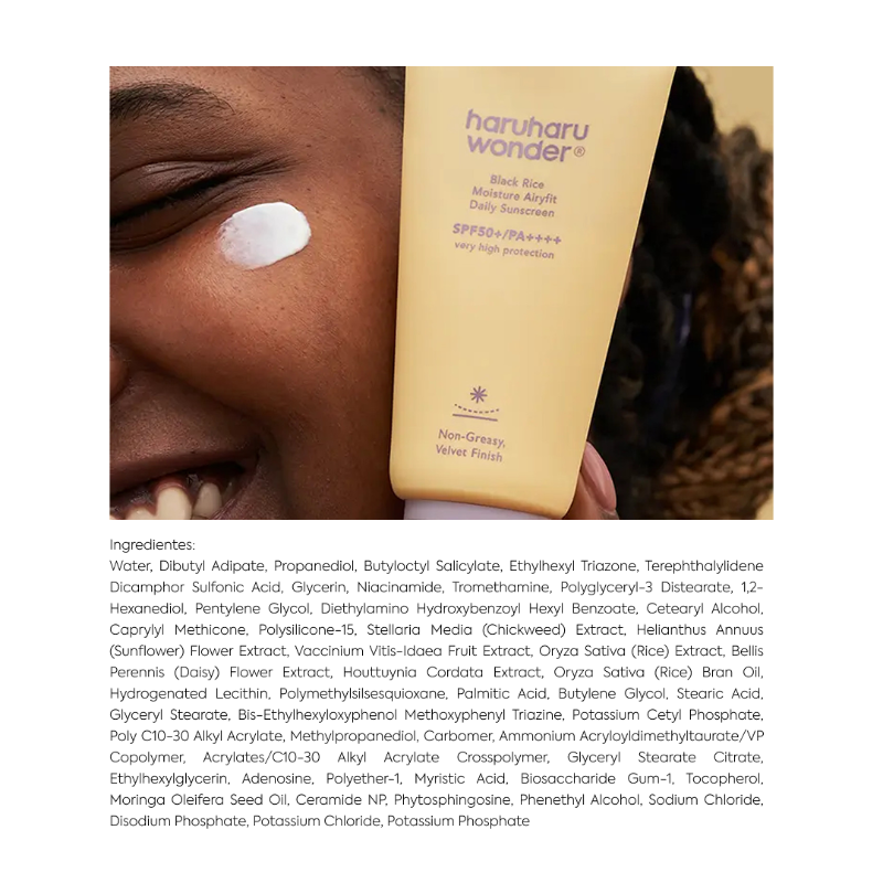 Black Rice Moisture Airy
Daily Sunscreen