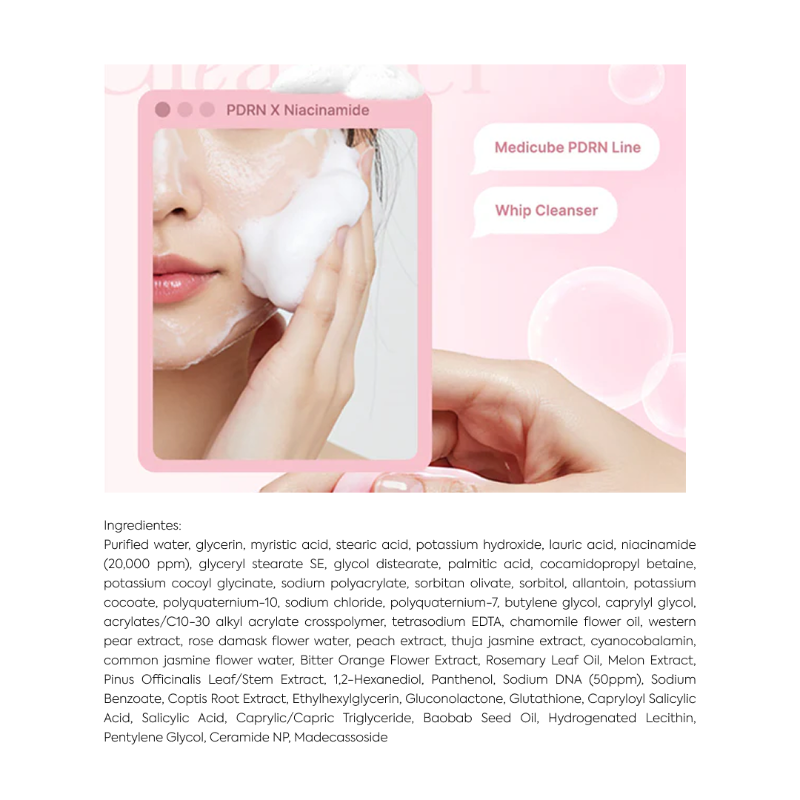 PDRN Pink Niacinamide Whip Cleanser