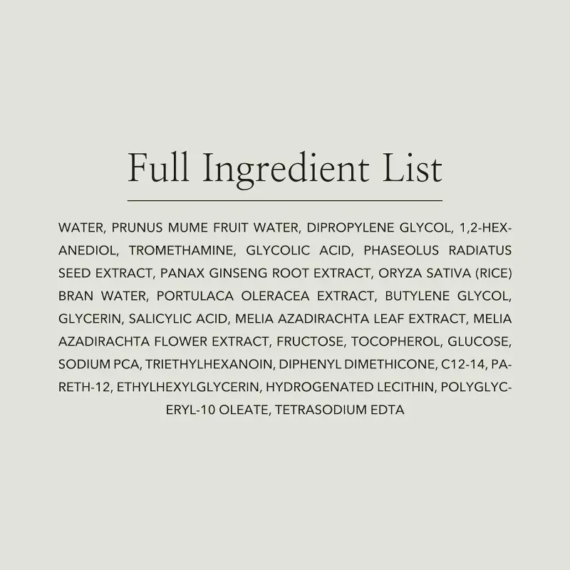 Green Plum Refreshing Toner: AHA + BHA