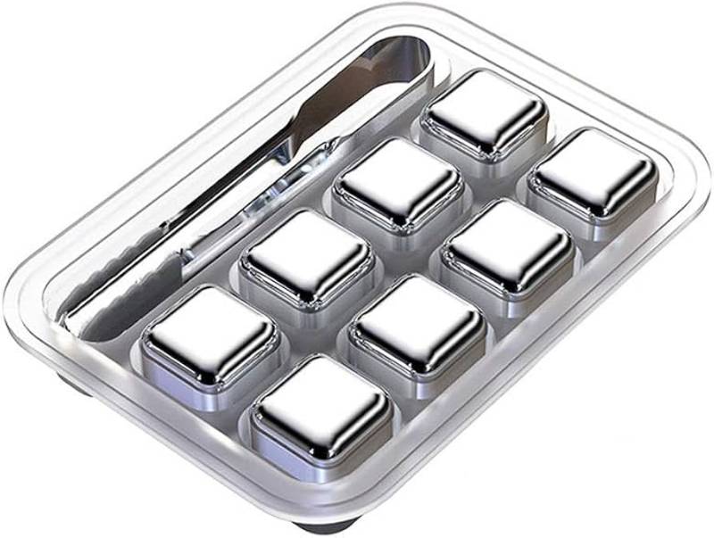 Stainless Steel Ice Cubes – Set of 4 (reusable(