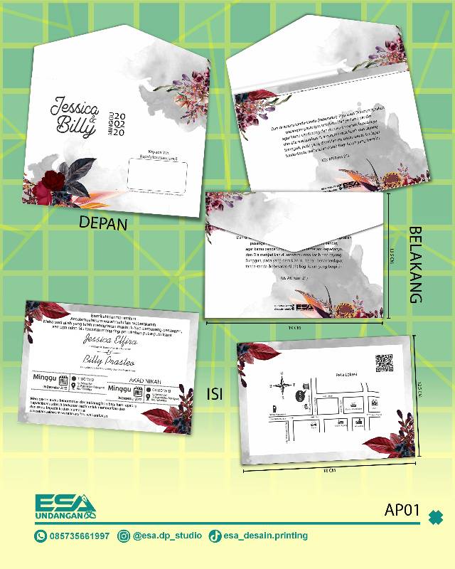 ES Amplop + isi Hard Cover