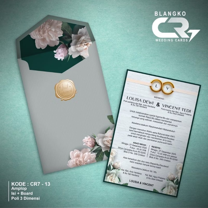 CR 7 Amplop + isi Hard Cover