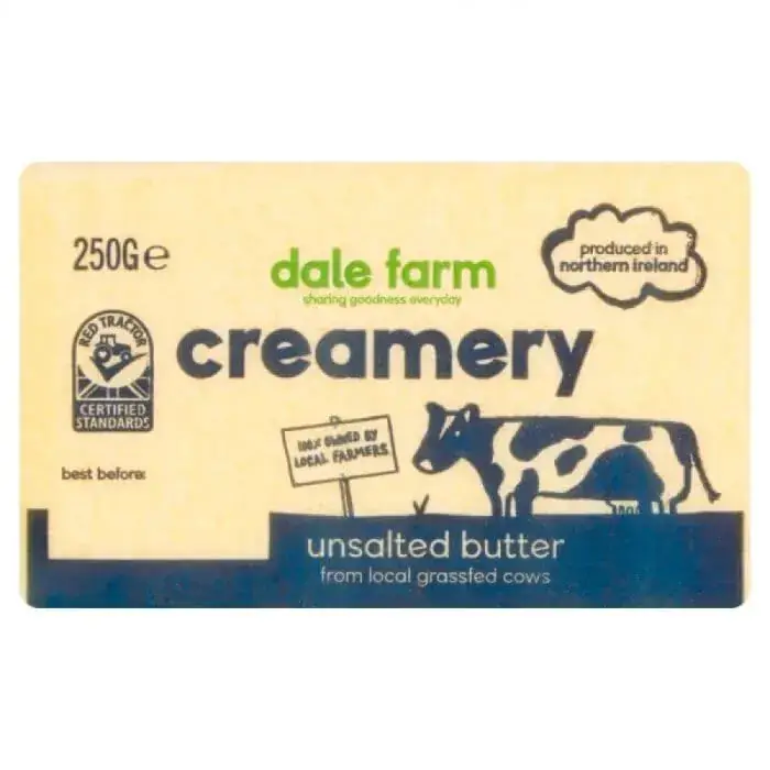Unsalted Butter (Grassfed cows) (250gms * 4 blocks)