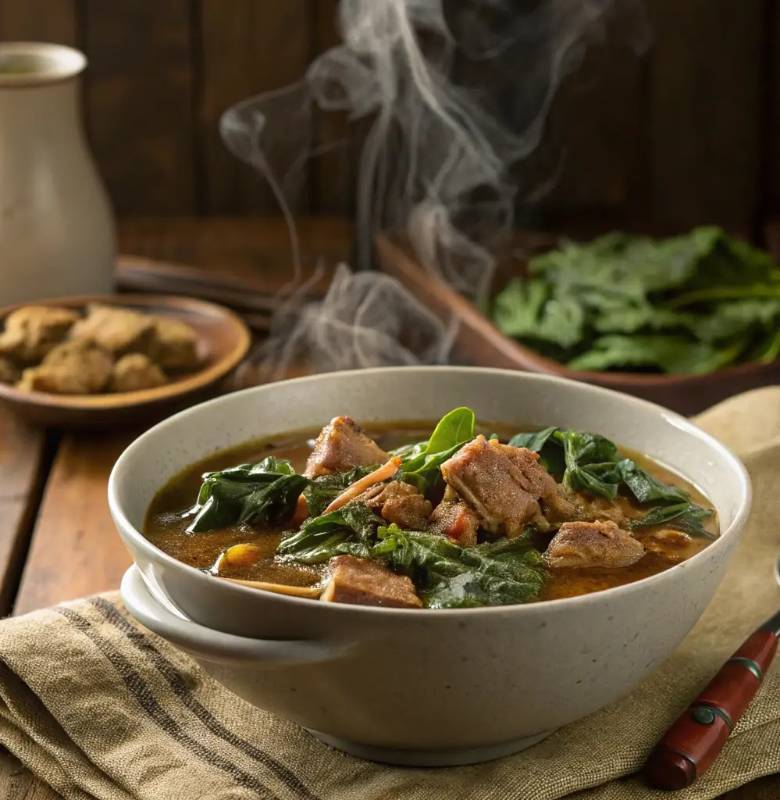 Plantain pepper soup