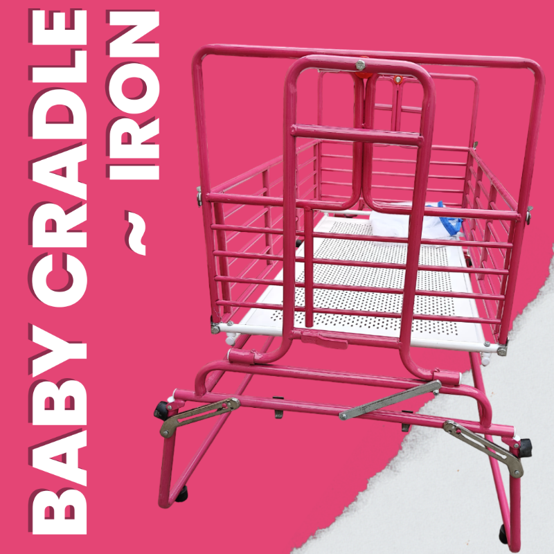 Baby Coated Iron Cradle Model: Powder Coated