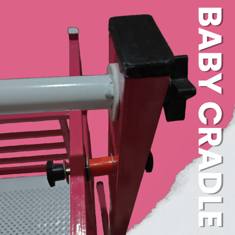 Baby Coated Iron Cradle T Stand Model: Powder Coated