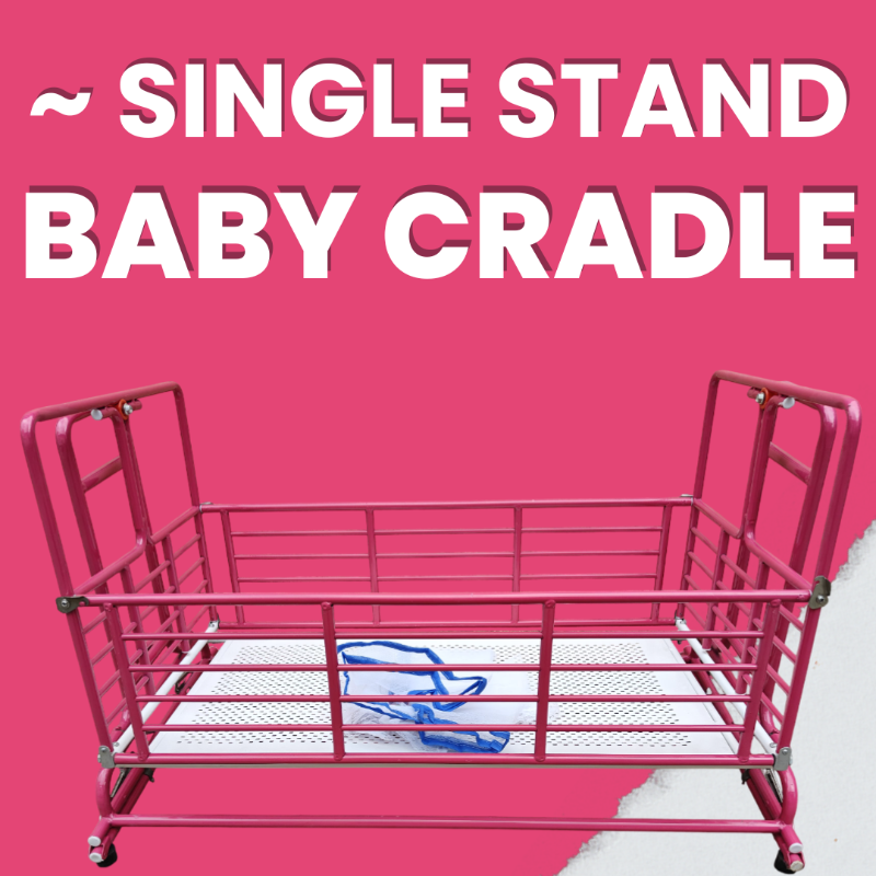 Baby Coated Iron Cradle Model: Powder Coated