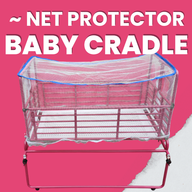 Baby Coated Iron Cradle Model: Powder Coated