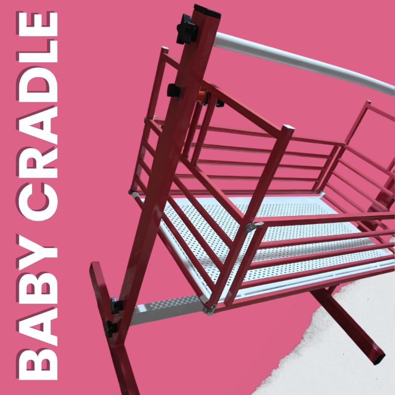Baby Coated Iron Cradle T Stand Model: Powder Coated