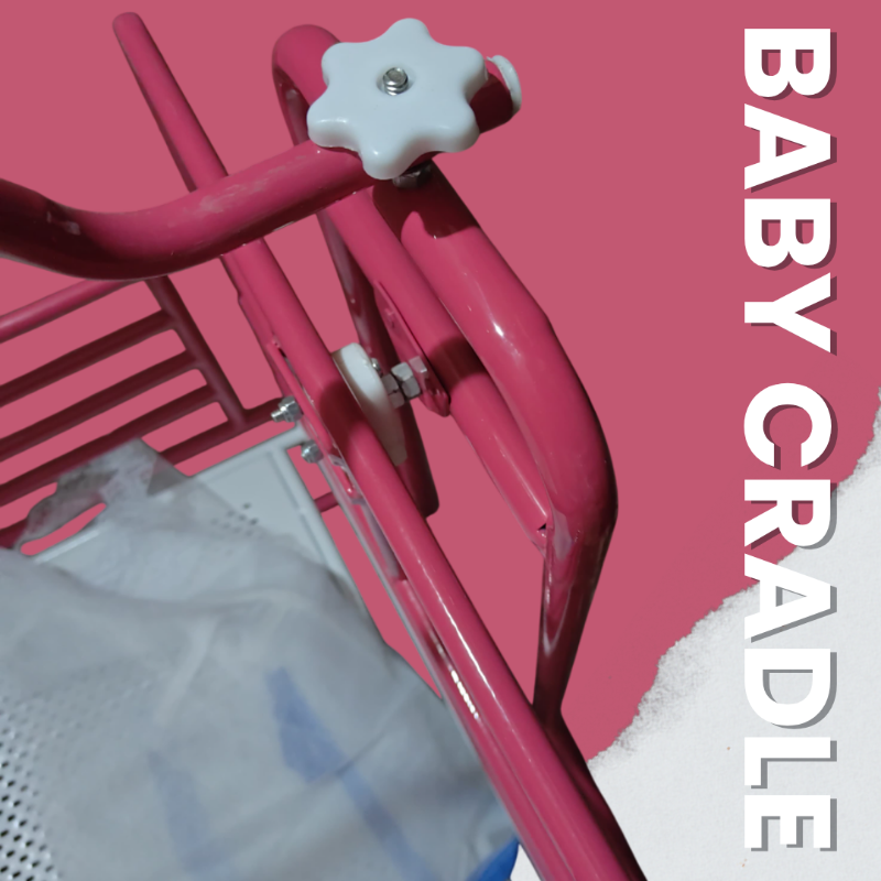 Baby Coated Iron Cradle Non-Screewing Model: Powder Coated