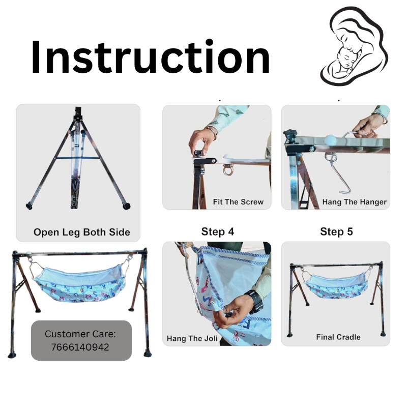 Square Stainless steel Baby Cradle Model: 3202
