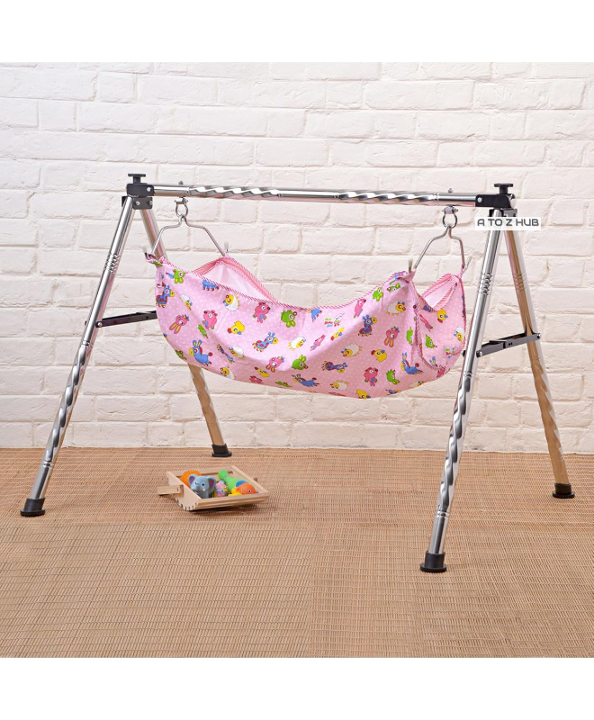 Rounded Stainless steel Baby Cradle Model: 3201