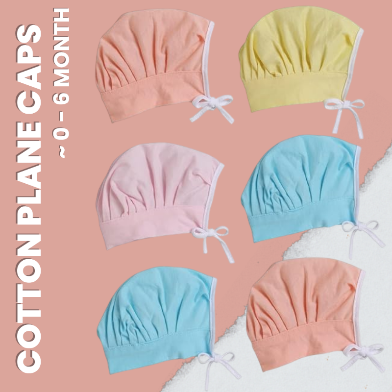 Baby Cotton Plane Cap Tie Knot Cap 06