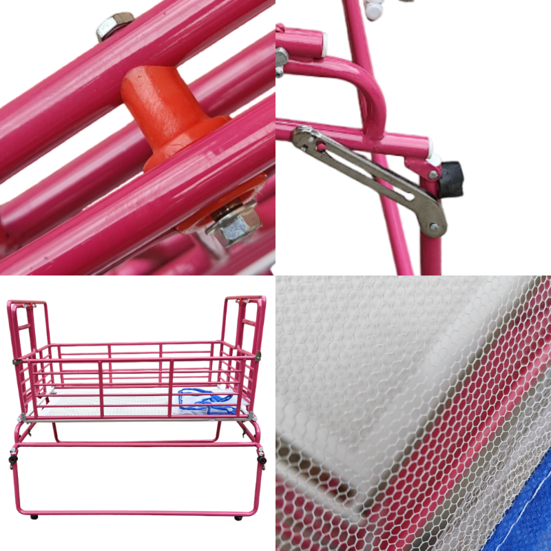 Baby Coated Iron Cradle Model: Powder Coated