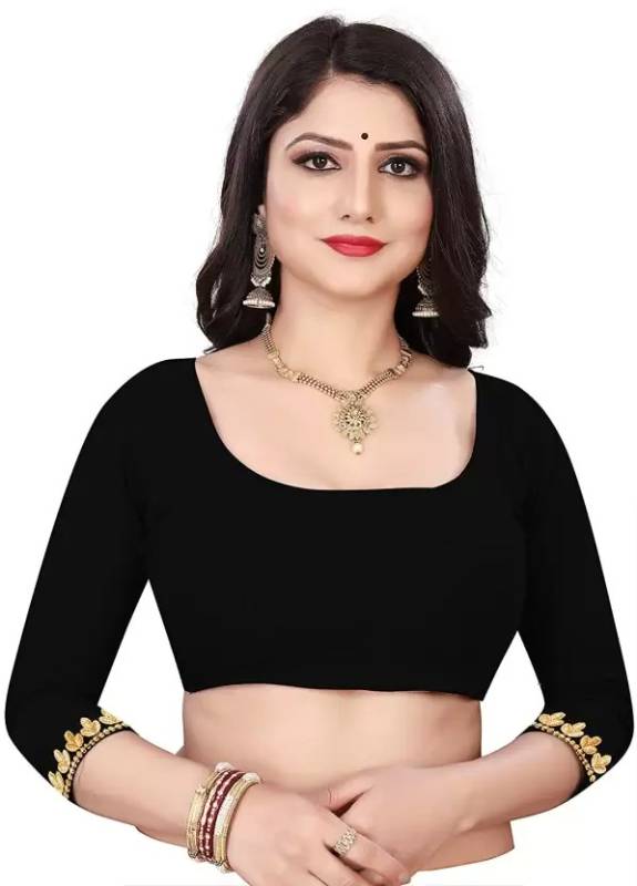 Women Georgette Embroidery Saree With blouse Piece