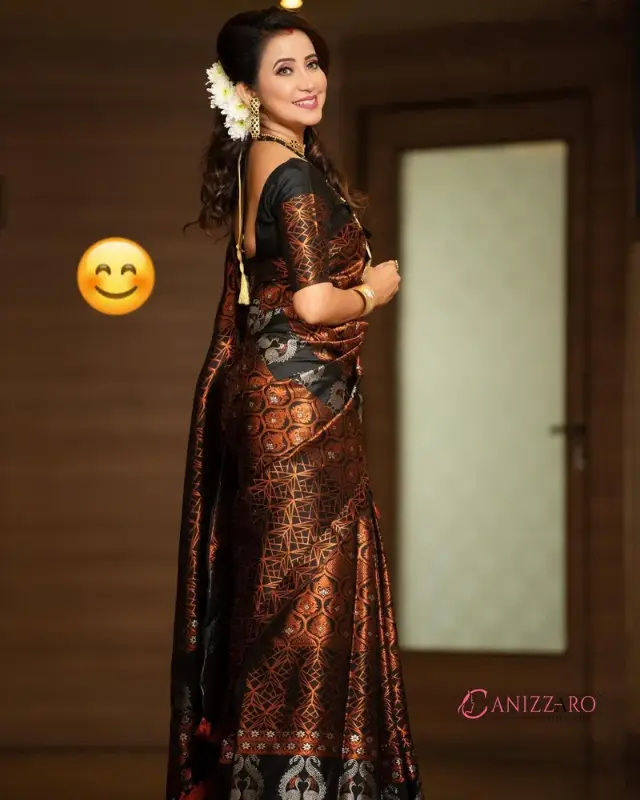 Mix POLY Paat Silk Blend Assamese Jura Mekhala Chador