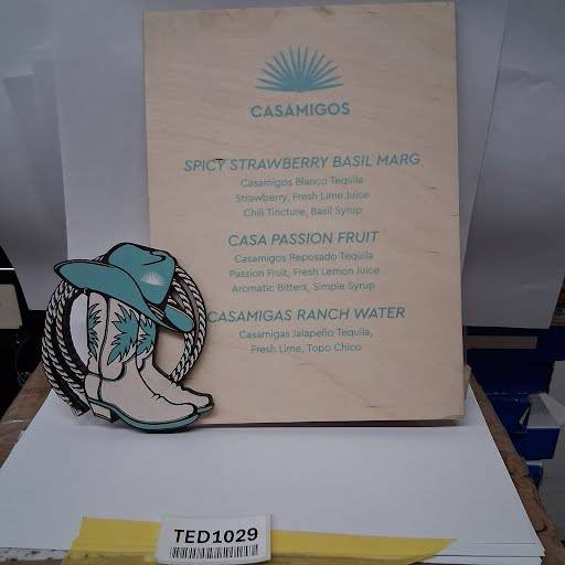 Cowboy Bar Menu - TED1029