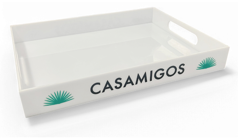 ACRYLIC WHITE TRAY - TED1124