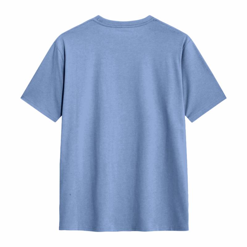 Kaos Cotton 30s Reguler Pendek Biru