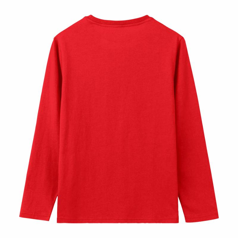 Kaos Cotton 30s Reguler Panjang Merah