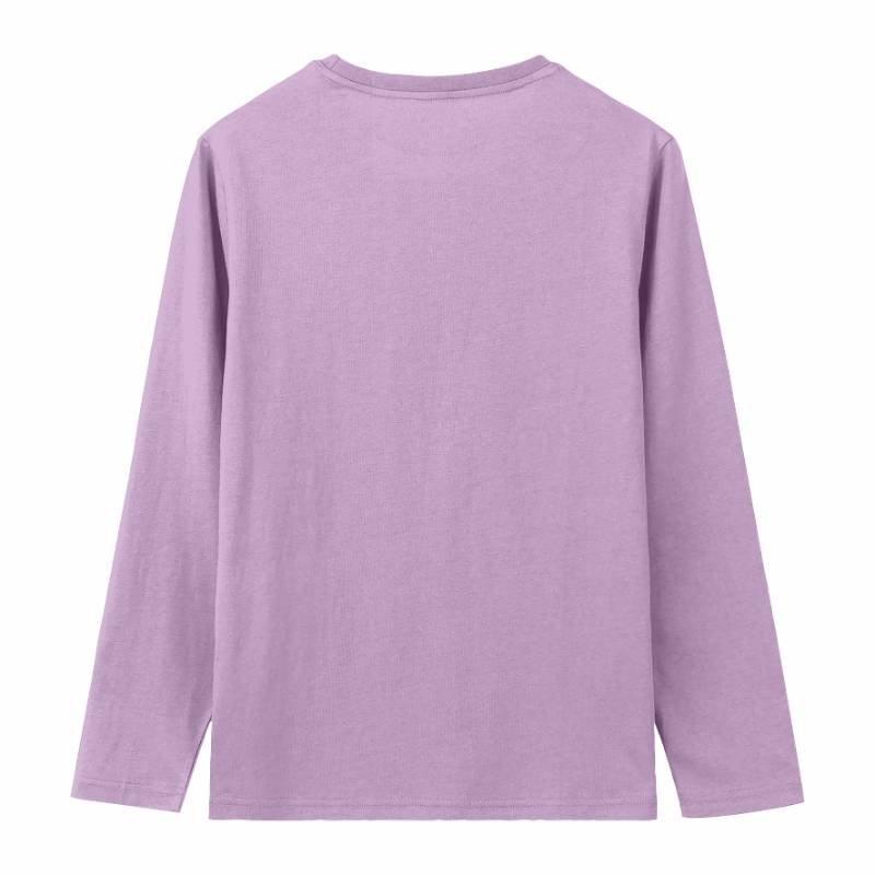 Kaos Cotton 30s Reguler Panjang Pink & Ungu