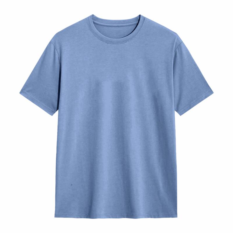 Kaos Cotton 30s Reguler Pendek Biru