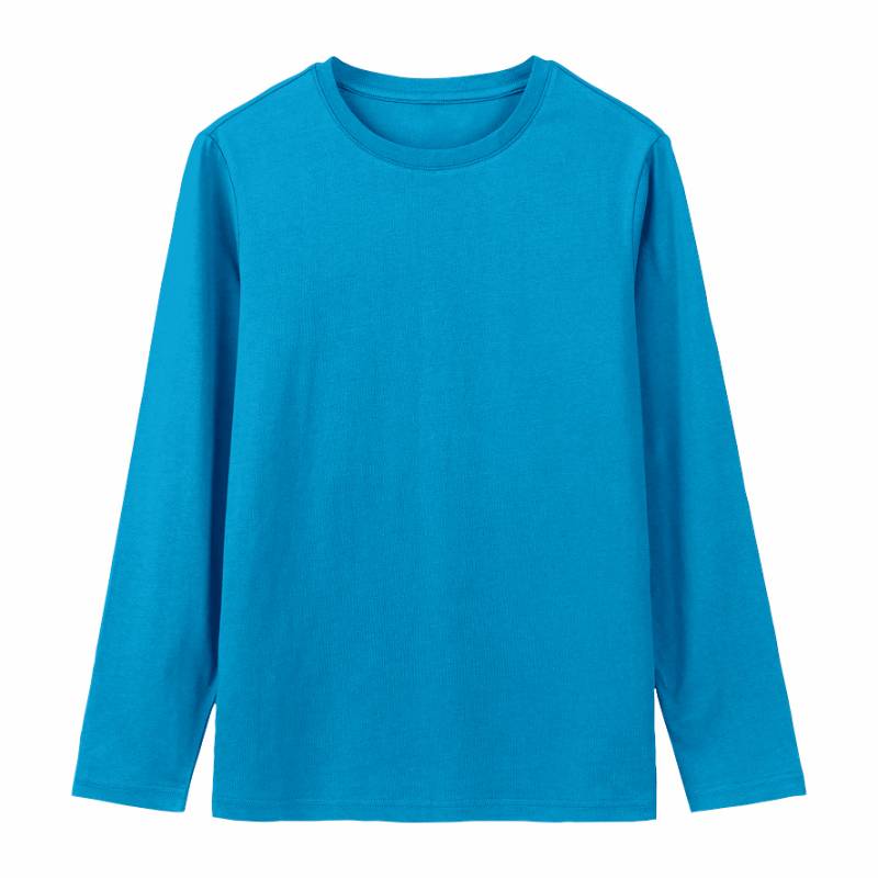 Kaos Cotton 30s Reguler Panjang Biru