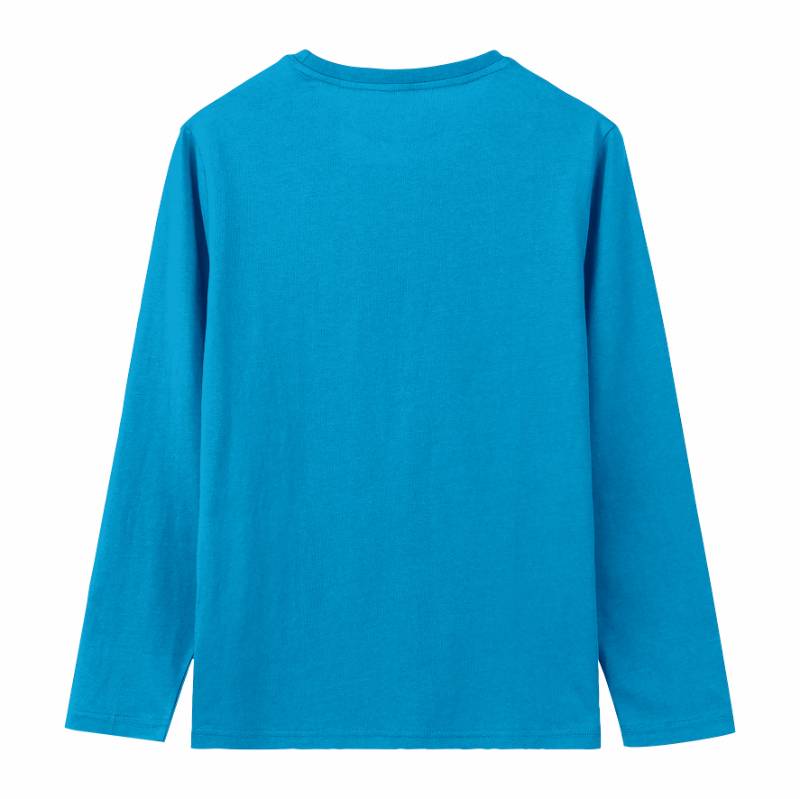 Kaos Cotton 30s Reguler Panjang Biru