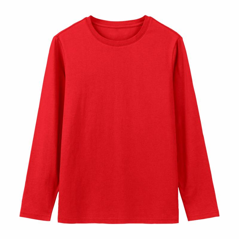 Kaos Cotton 30s Reguler Panjang Merah