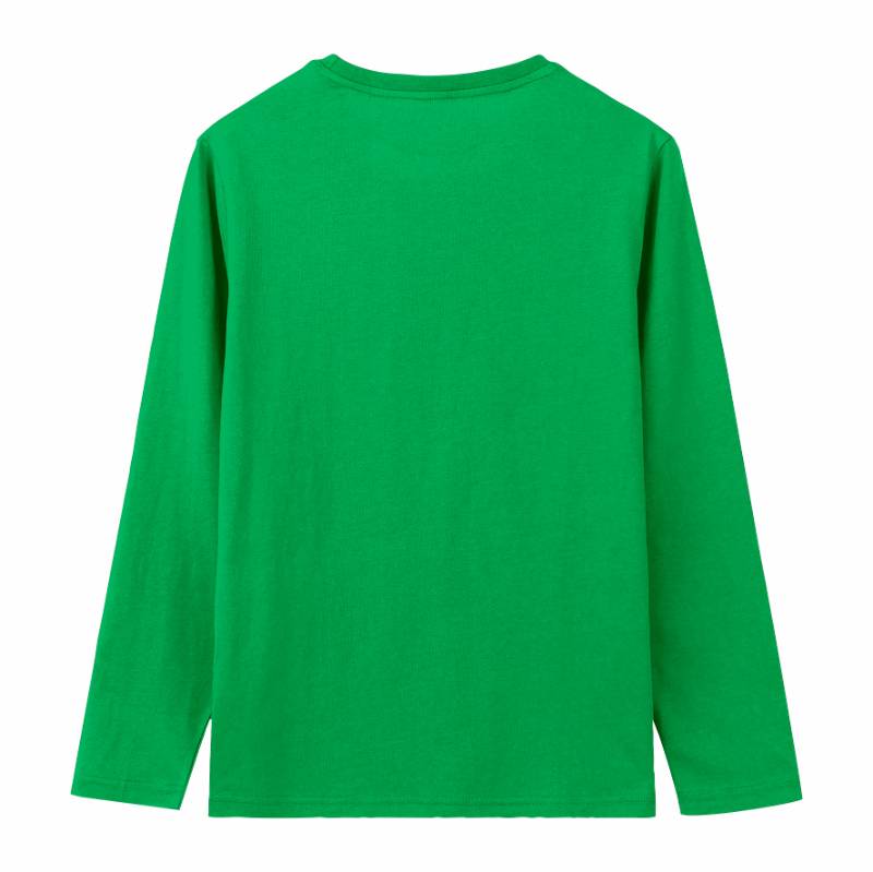 Kaos Cotton 30s Reguler Panjang Hijau