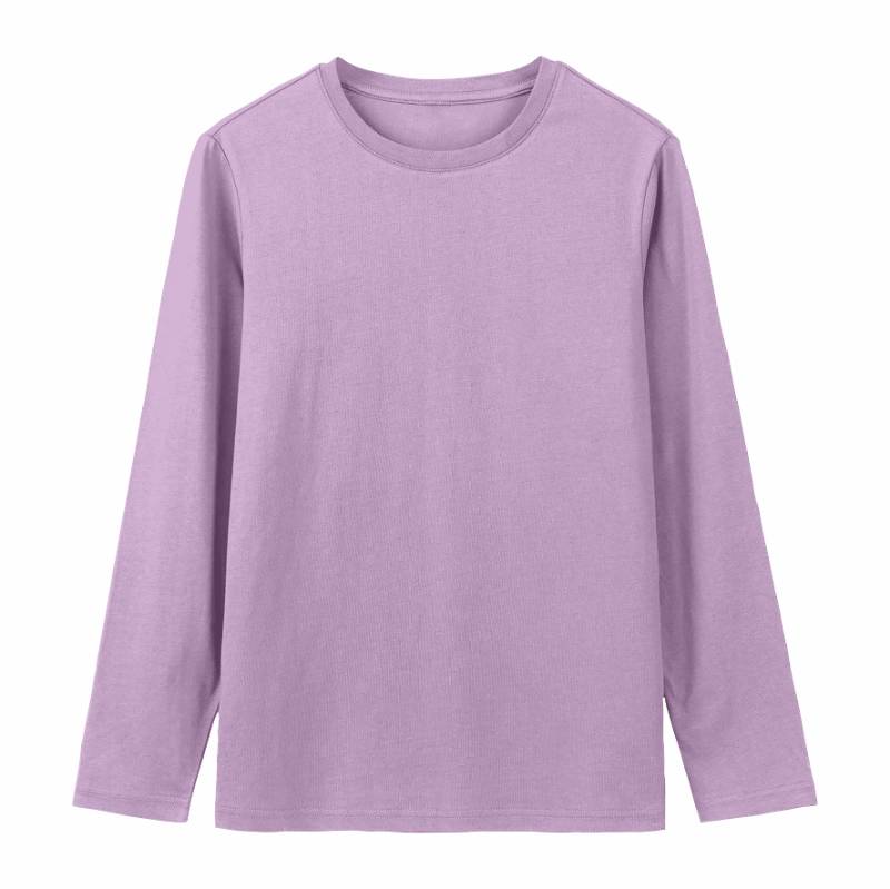 Kaos Cotton 30s Reguler Panjang Pink & Ungu