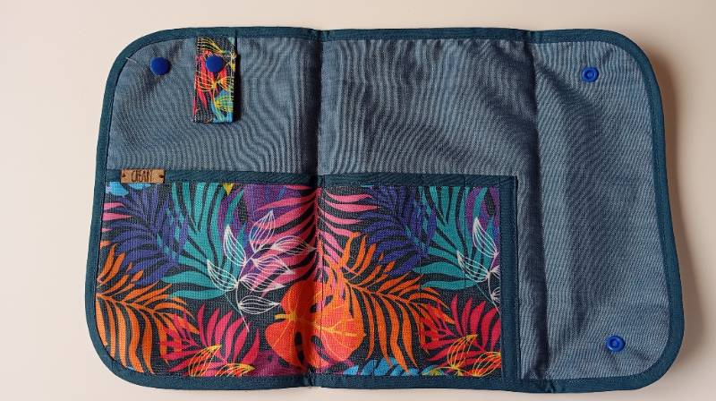 Porta Estetoscopio azul