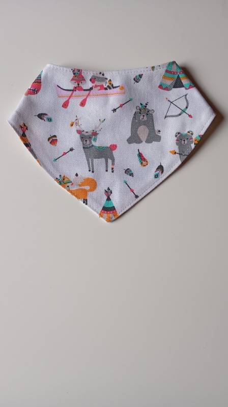 Babero bandana animalitos nordicos