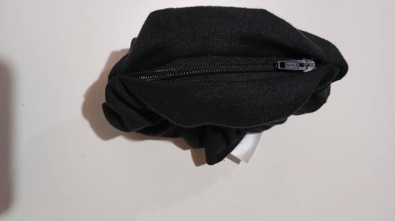 Scrunchies XL con cierre negro