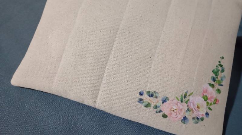 Neceser de lienzo grande rosas