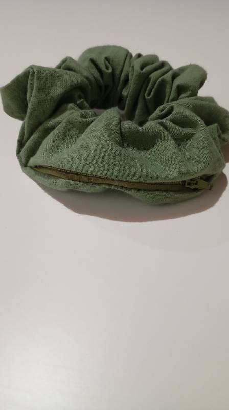 Scrunchies XL con cierre verde