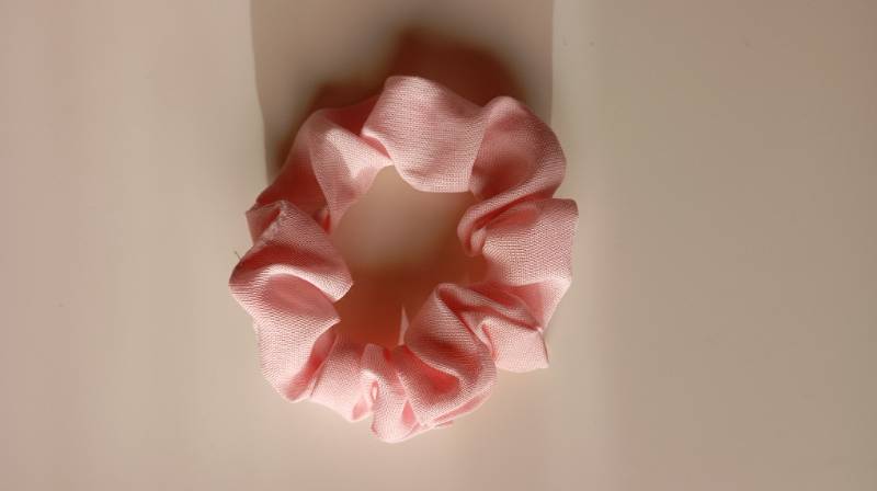 Scrunchies rosa pastel